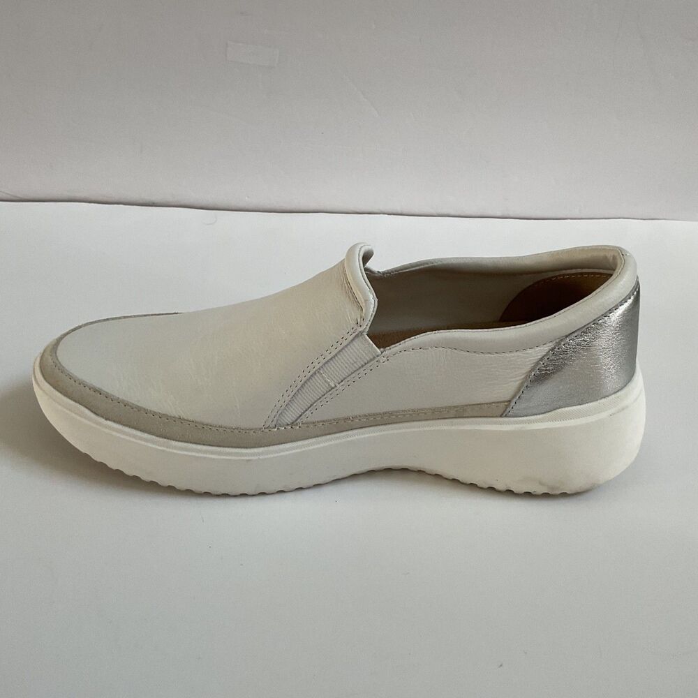 Vionic Kearny White Leather Platform Slip-on Sneaker Women's 9 Gorpcore Comfort - Picture 6 of 9